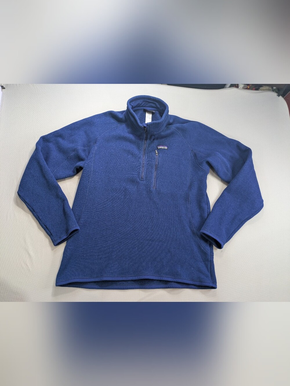 Patagonia Better Sweater Mens XL Blue 1/4 Zip Pullover Hiking Casual Zipper